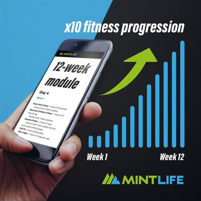 © Pushup Board for Men & Women + FREE 30-Week Training Program - Portable Press up Board for Home & Travel + Board Provide a Complete Whole Body Workout System Suitable for All Fitness Levels.
