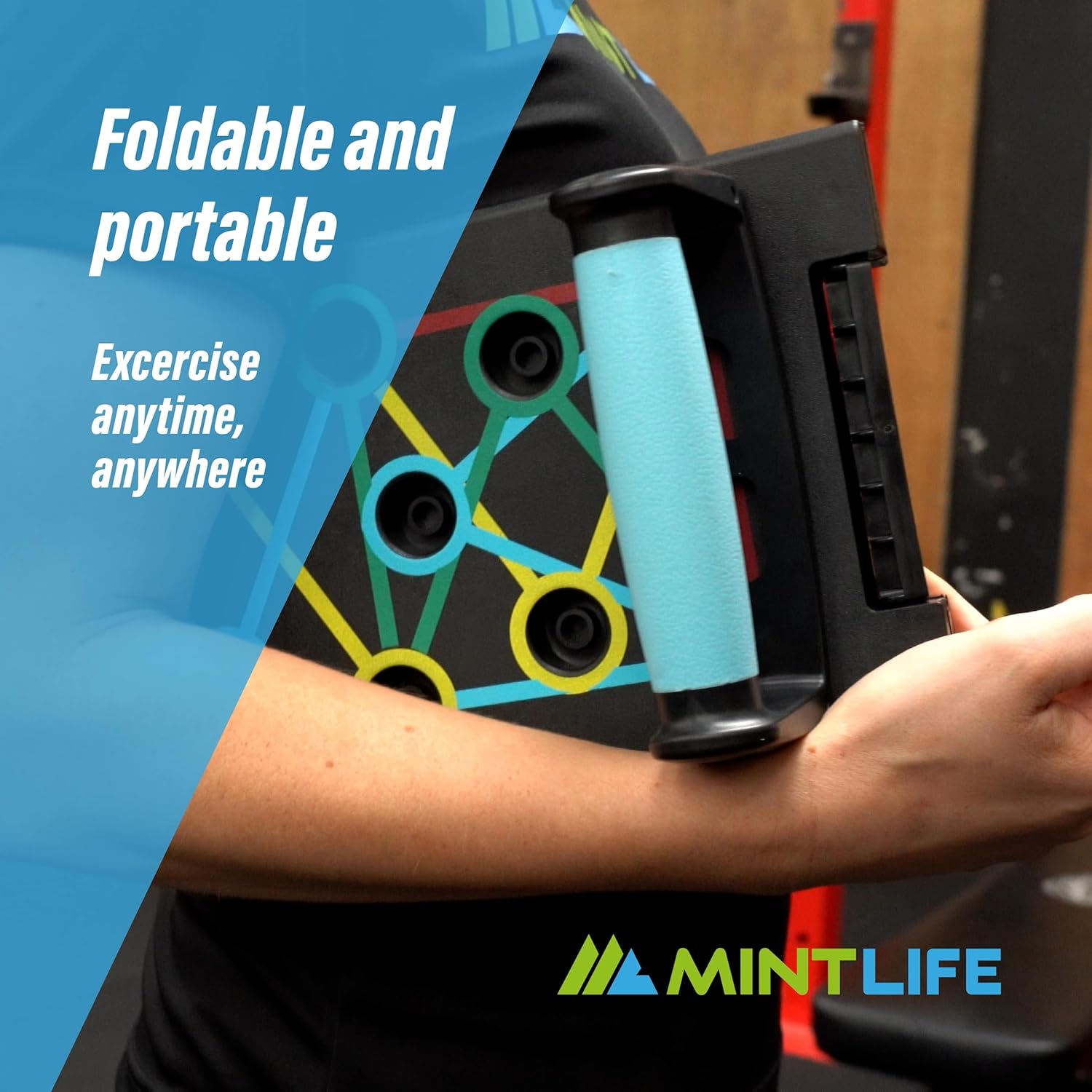 © Pushup Board for Men & Women + FREE 30-Week Training Program - Portable Press up Board for Home & Travel + Board Provide a Complete Whole Body Workout System Suitable for All Fitness Levels.